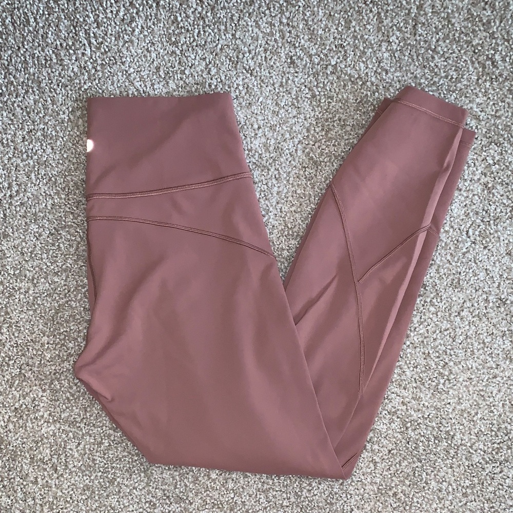 Lululemon In Movement Tight 25" Everlux Red Dust